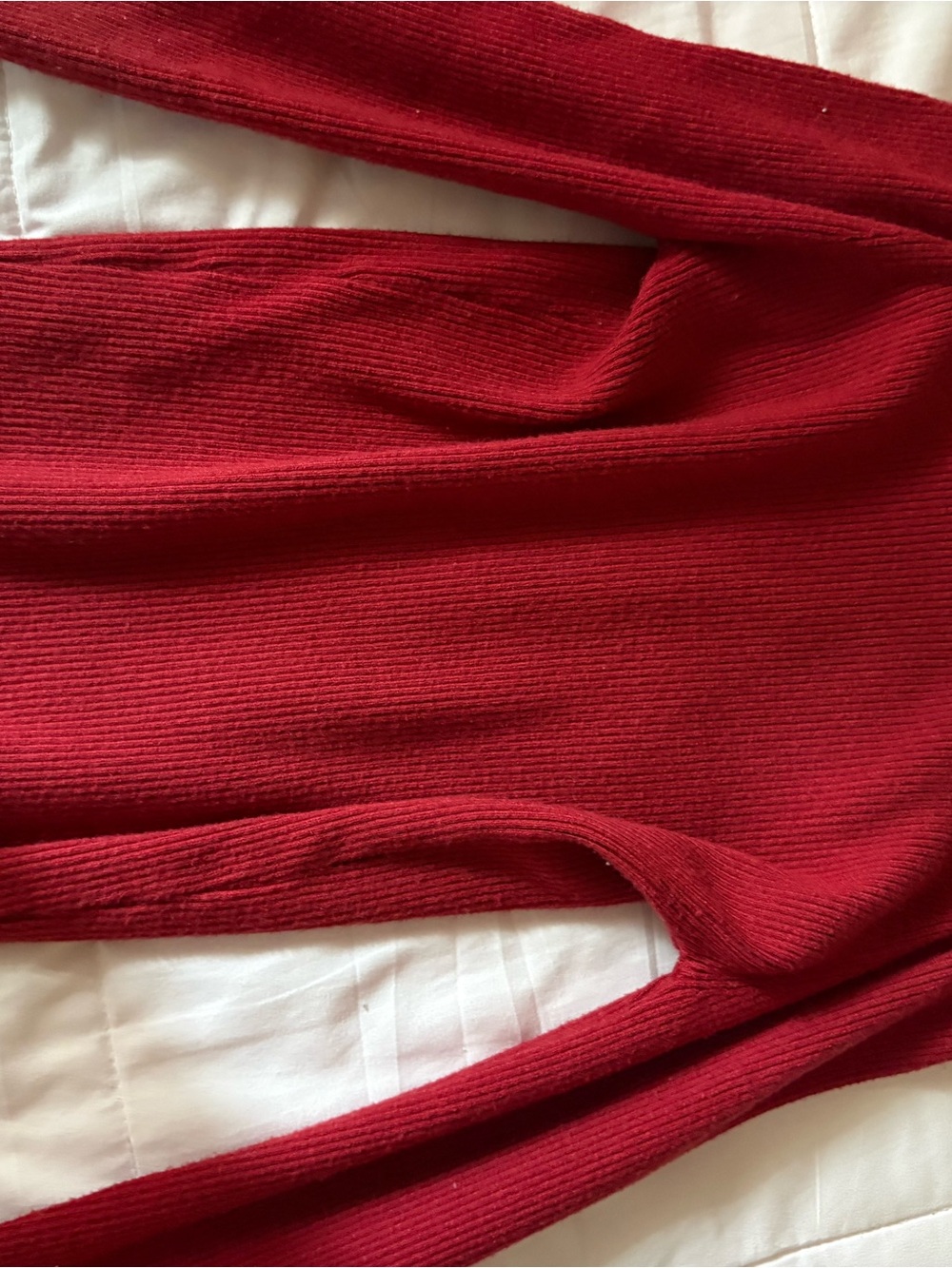 MAJOR Red Ribbed Sweater - MAJOR Label Group - Picture 3 of 5